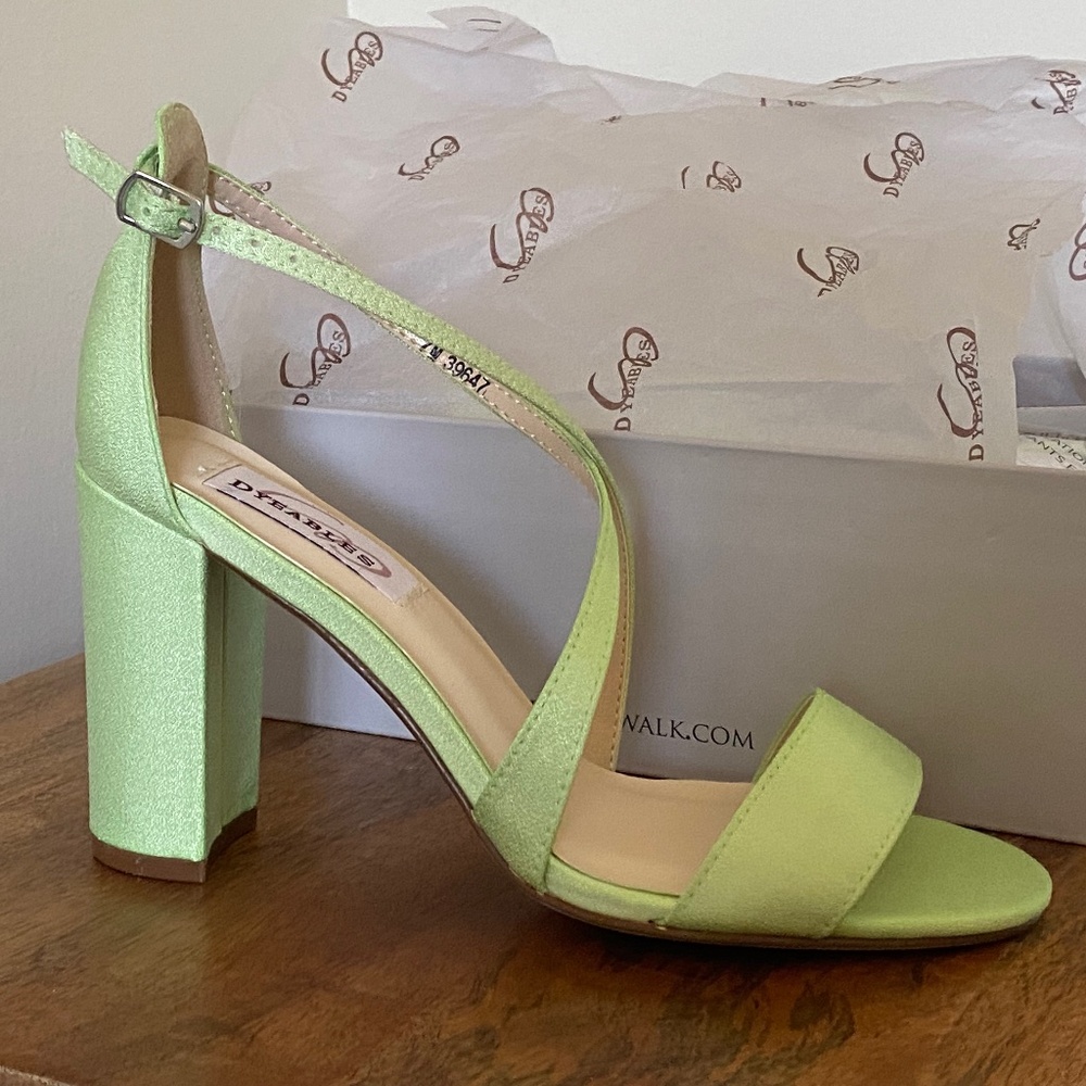 Chartreuse green shoes